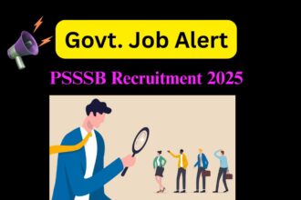 PSSSB Recruitment 2025